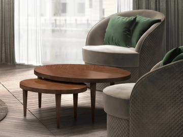 GIGLIO - Round wooden coffee table by CASA +39 - view 3
